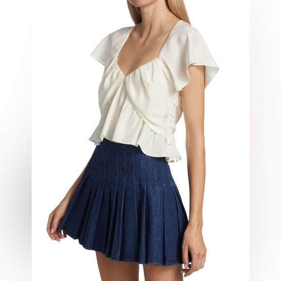 Frame White Ruffle Blouse - Picture 7 of 12